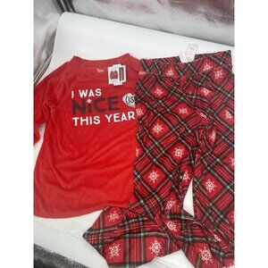 Justice Christmas Pajama Set Unisex Sz 10 Sleepwear Comfy Soft Casual Fleece